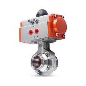 Pneumatic butterfly valve